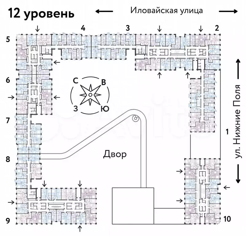 3-к. квартира, 48,6 м, 12/38 эт. - Фото 1