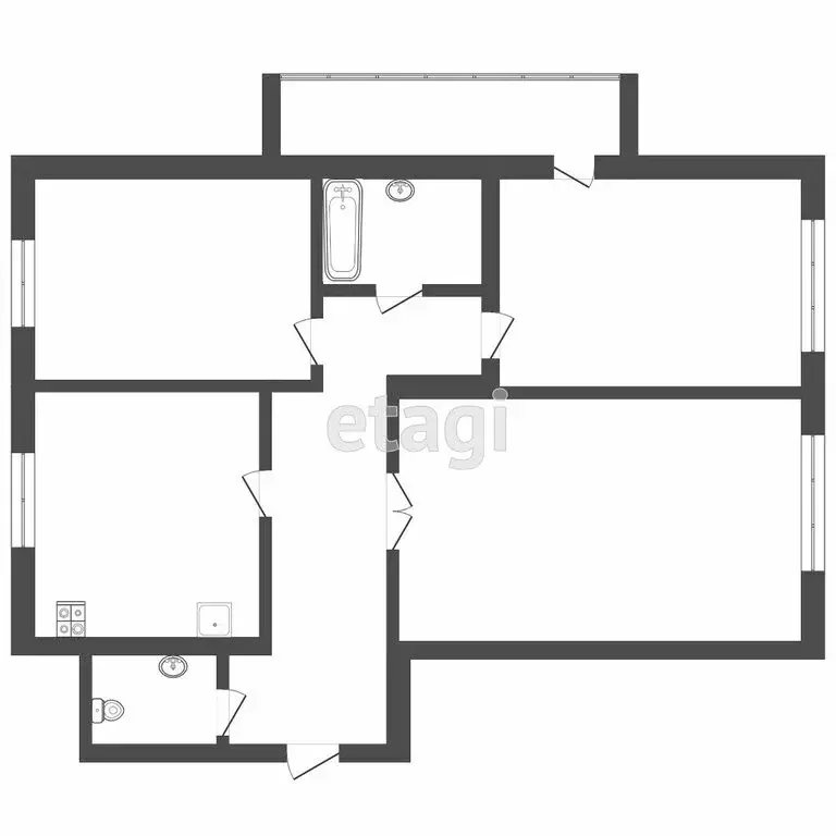 3-комнатная квартира: Саранск, Коммунистическая улица, 25 (90.2 м) - Фото 1