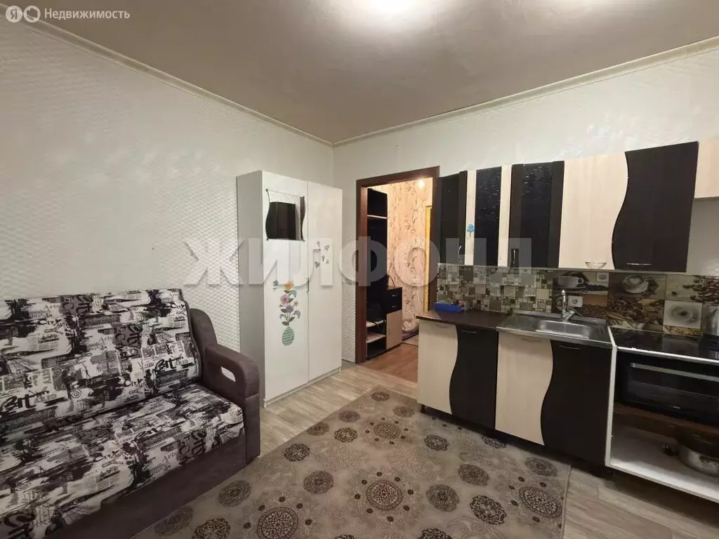 Квартира-студия: Новосибирск, улица Одоевского, 1/2 (17 м) - Фото 1