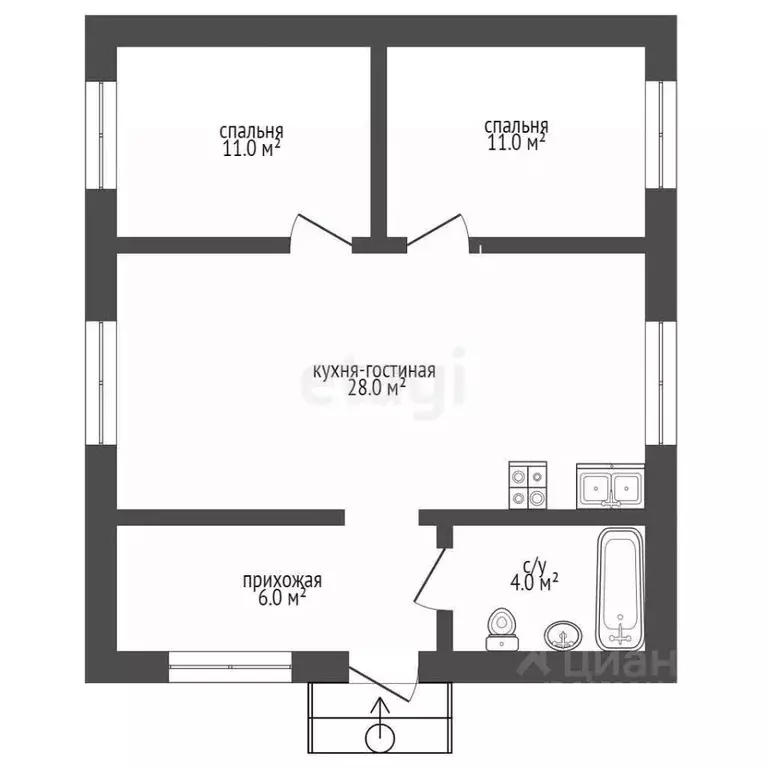 Дом в Крым, Судак ул. Ковропрядов (61 м) - Фото 2