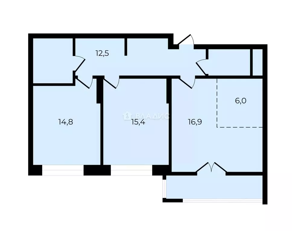 3-к кв. Москва Клинская ул., 2Ак7 (72.8 м) - Фото 2