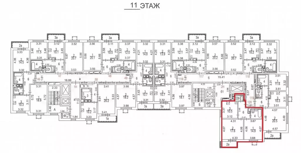 Аукцион: 2-к. квартира, 55,1 м, 11/15 эт. - Фото 0