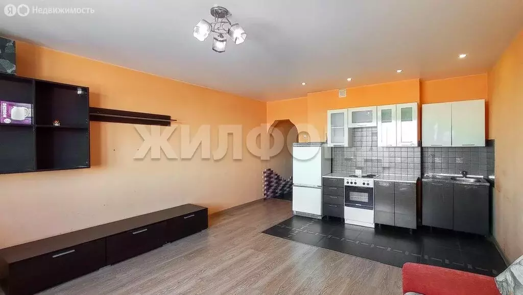 Квартира-студия: Новосибирск, улица В. Высоцкого, 40/2 (32.5 м) - Фото 1