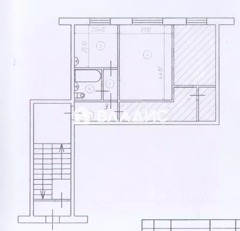 2-к кв. Бурятия, Улан-Удэ бул. Карла Маркса, 2 (45.5 м) - Фото 2