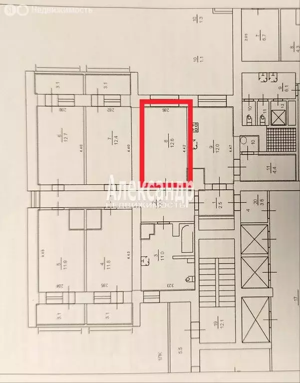 1к в 5-комнатной квартире (12.6 м) - Фото 2
