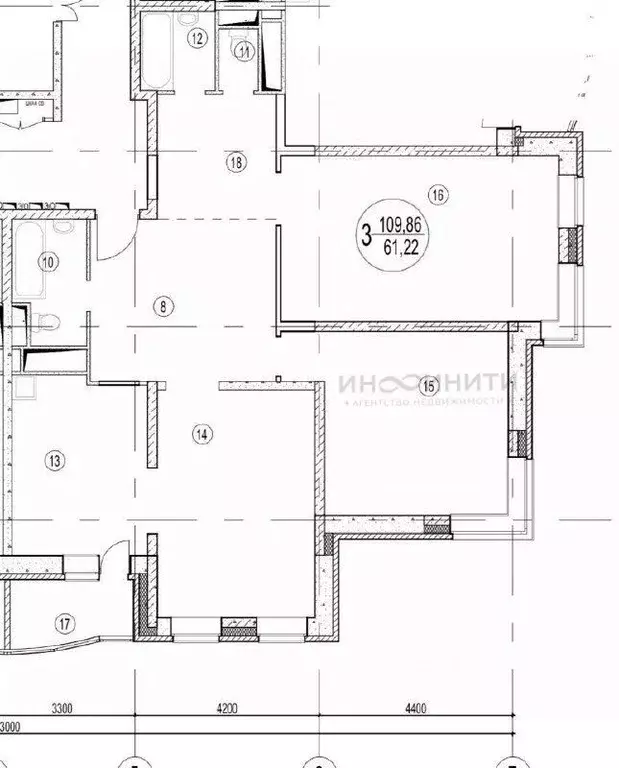 3-к кв. Москва Тихвинская ул., 14к1 (110.0 м) - Фото 0