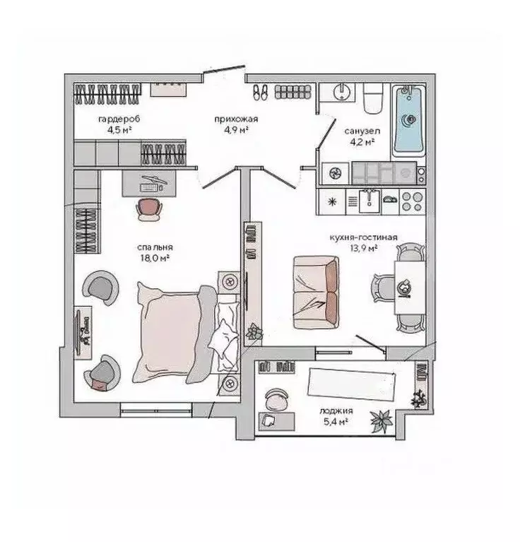 1-к кв. Крым, Судак ул. Инициативных, 80 (48.2 м) - Фото 1