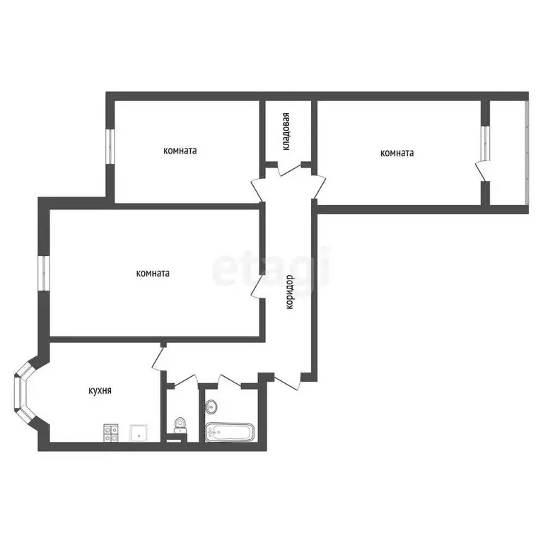 3-комнатная квартира: Воронеж, улица 9 Января, 241/14 (68 м) - Фото 0