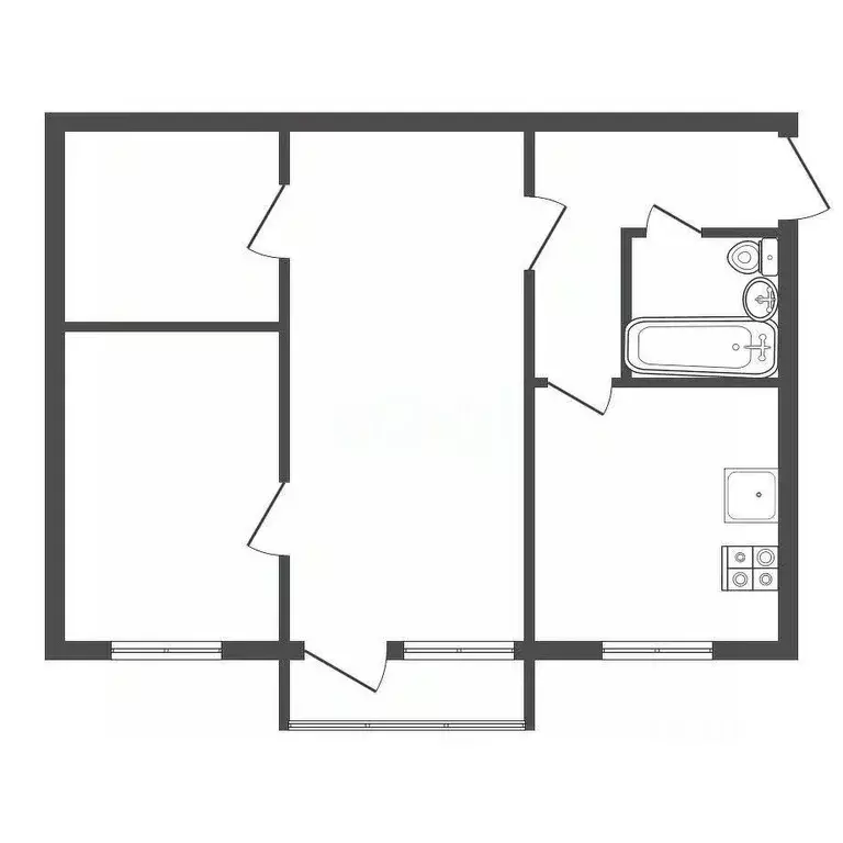3-к кв. Калужская область, Балабаново Боровский район, ул. ... - Фото 2