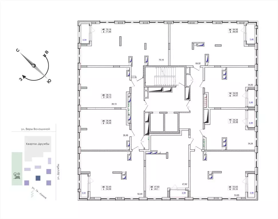 2-к кв. Кемеровская область, Кемерово ул. Дружбы, 9 (38.13 м) - Фото 2