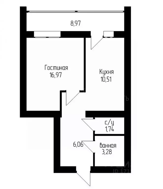 1-к кв. Тюменская область, Тюмень бул. Бориса Щербины, 14 (40.7 м) - Фото 2