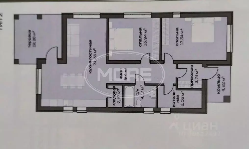Дом в Калининградская область, Гурьевский муниципальный округ, пос. ... - Фото 2