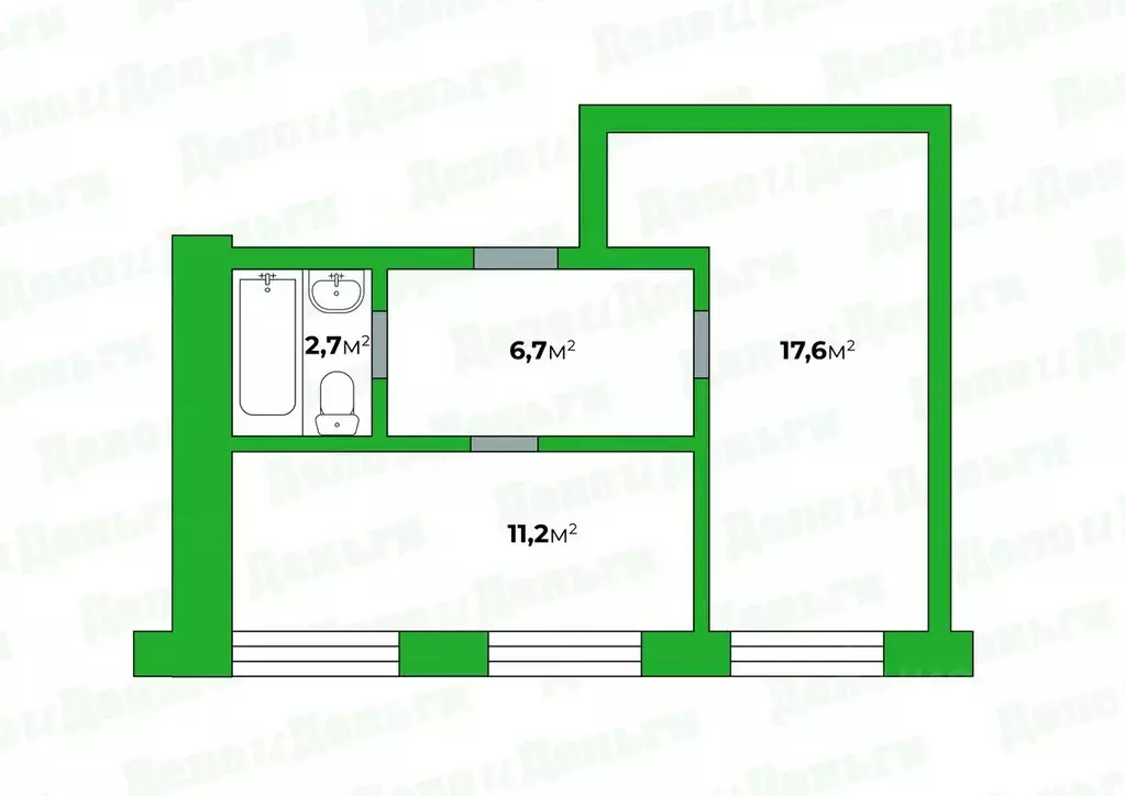 1-к кв. Кировская область, Киров ул. Тренера Пушкарева, 4 (38.2 м) - Фото 1