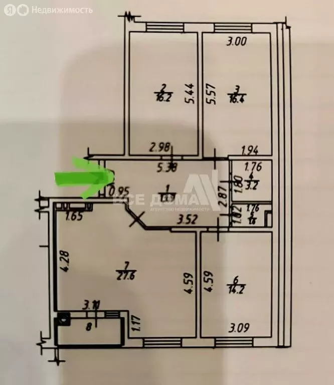 3-комнатная квартира: Ставрополь, улица Тухачевского, 27 (96.6 м) - Фото 1