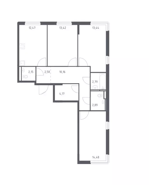 Продаётся 3-к квартира, 78.55 м - Фото 0