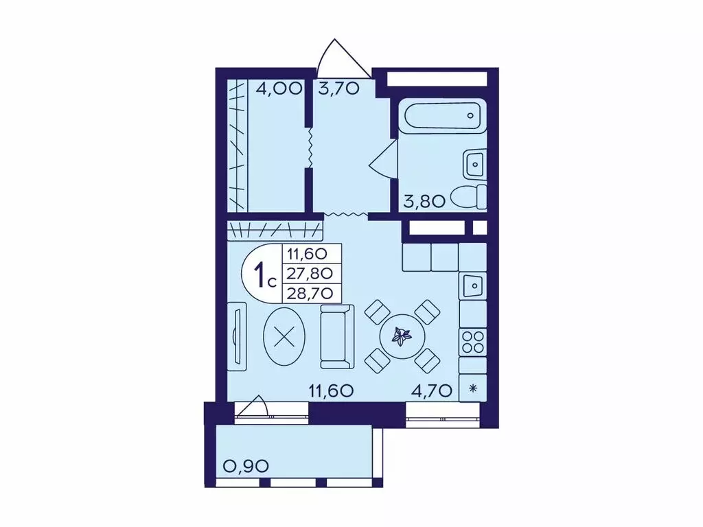 Квартира-студия: Балашиха, микрорайон Железнодорожный, улица ... - Фото 1