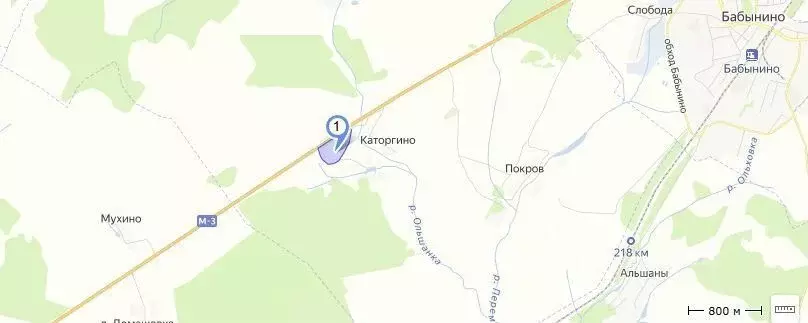 Участок в Калужская область, Бабынинский муниципальный округ, ... - Фото 1