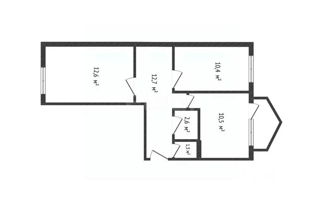 2-к кв. Белгородская область, Борисовка городское поселение, Борисовка ... - Фото 2