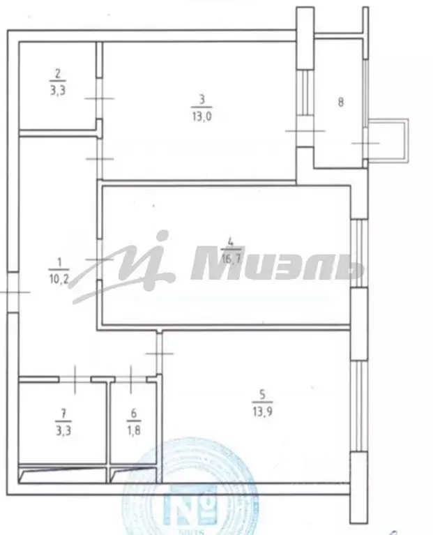 2-к кв. Москва Дмитровское ш., 107к1 (62.2 м) - Фото 1