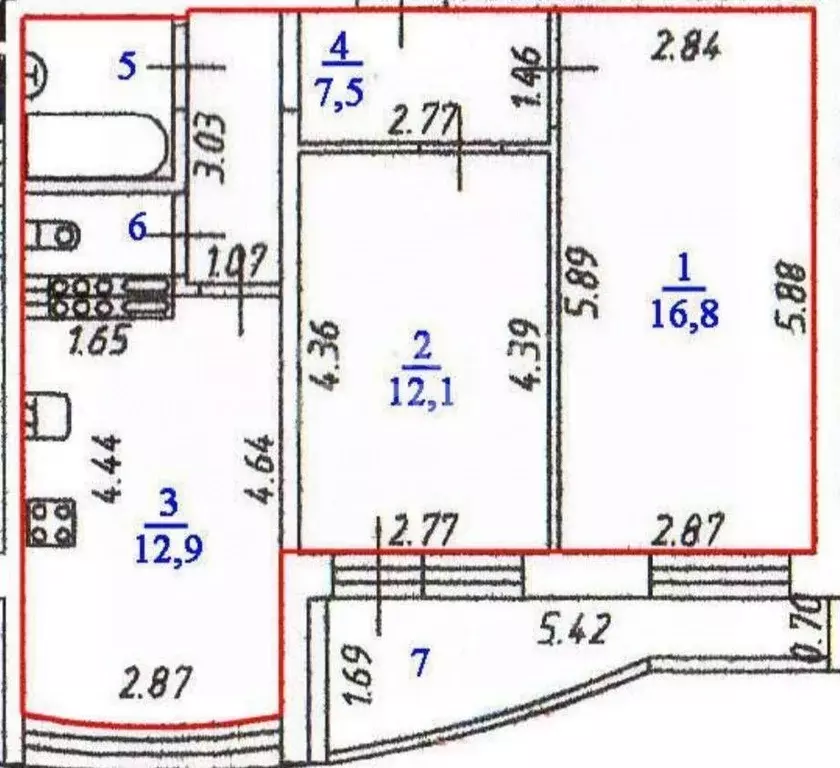 2-к кв. Свердловская область, Первоуральск ул. Емлина, 23А (53.8 м) - Фото 2