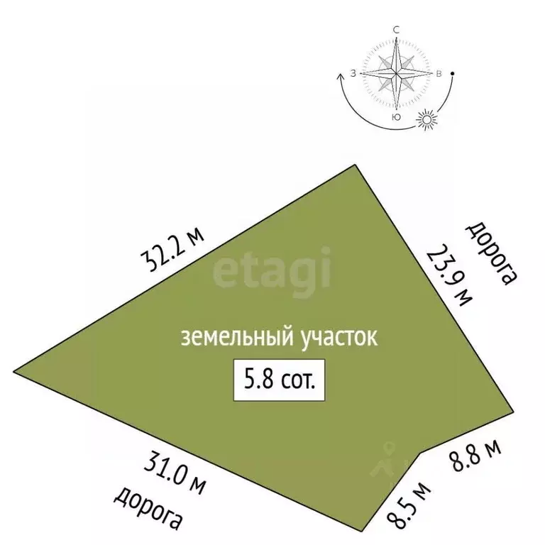 Участок в Крым, Судак муниципальный округ, с. Миндальное  (5.8 сот.) - Фото 2