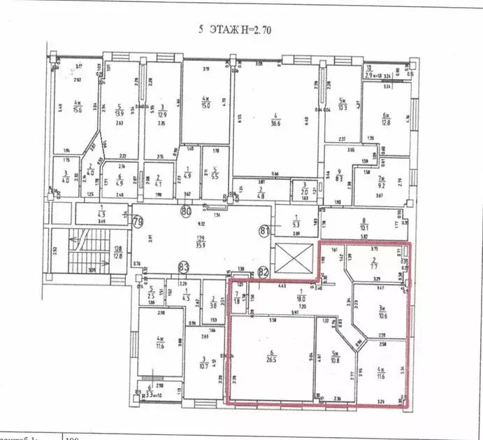 3-к кв. Калининградская область, Калининград ул. Юрия Гагарина (83.0 ... - Фото 2