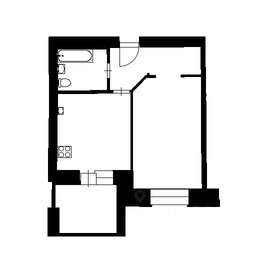 1-к кв. Татарстан, Казань ул. Салиха Батыева, 21 (46.7 м) - Фото 1