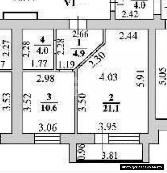 1-к кв. Липецкая область, Липецк ул. А.Д. Белянского, 10 (44.4 м) - Фото 2