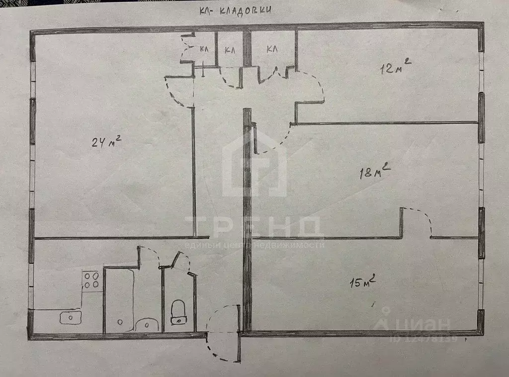 4-к кв. Санкт-Петербург Будапештская ул., 23К4 (90.6 м) - Фото 2
