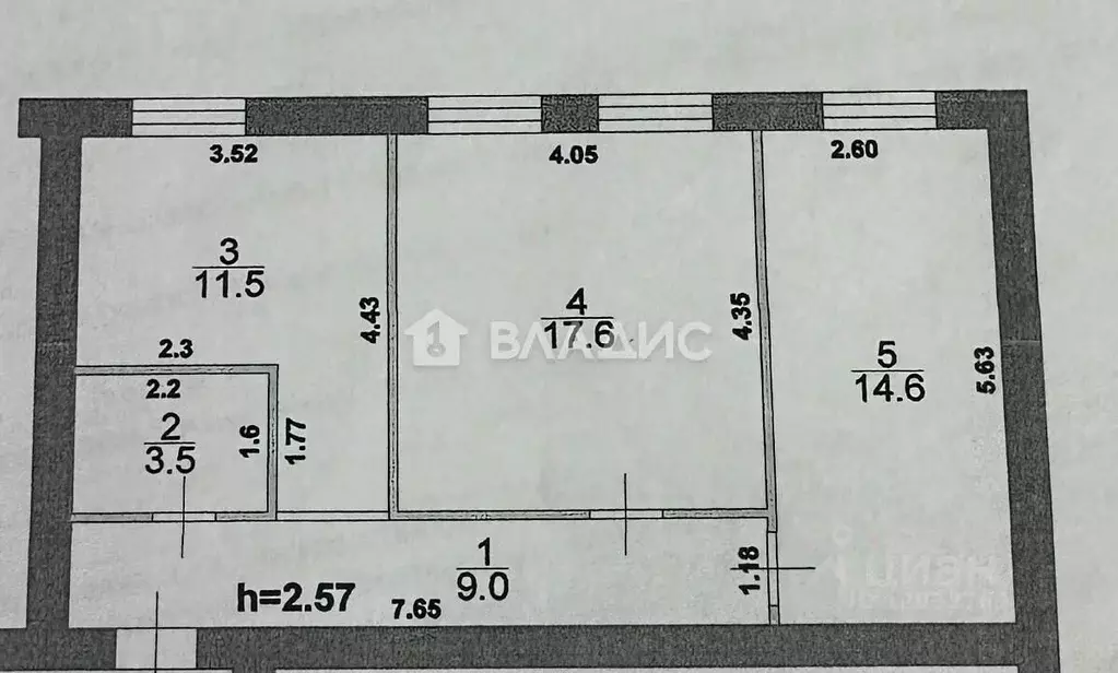 2-к кв. Пензенская область, с. Бессоновка ул. Звездная, 69 (56.2 м) - Фото 2