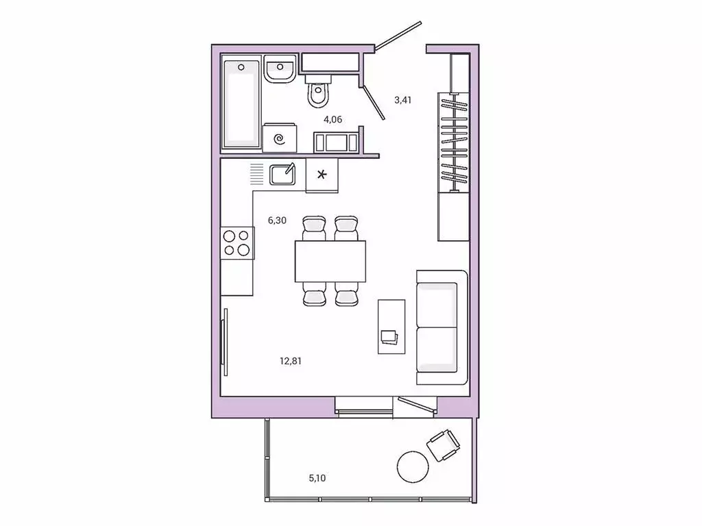 Квартира-студия: городской посёлок Янино-1, ЖК Янила Драйв (28.1 м) - Фото 1