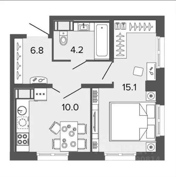 1-к кв. Санкт-Петербург Глухарская ул., 30 (36.0 м) - Фото 0