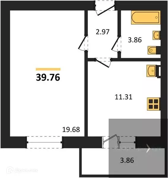 Продаётся 1-к квартира, 39.75 м - Фото 0