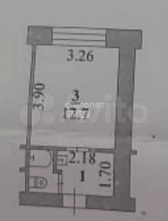 1-к. квартира, 18 м, 4/5 эт. - Фото 0