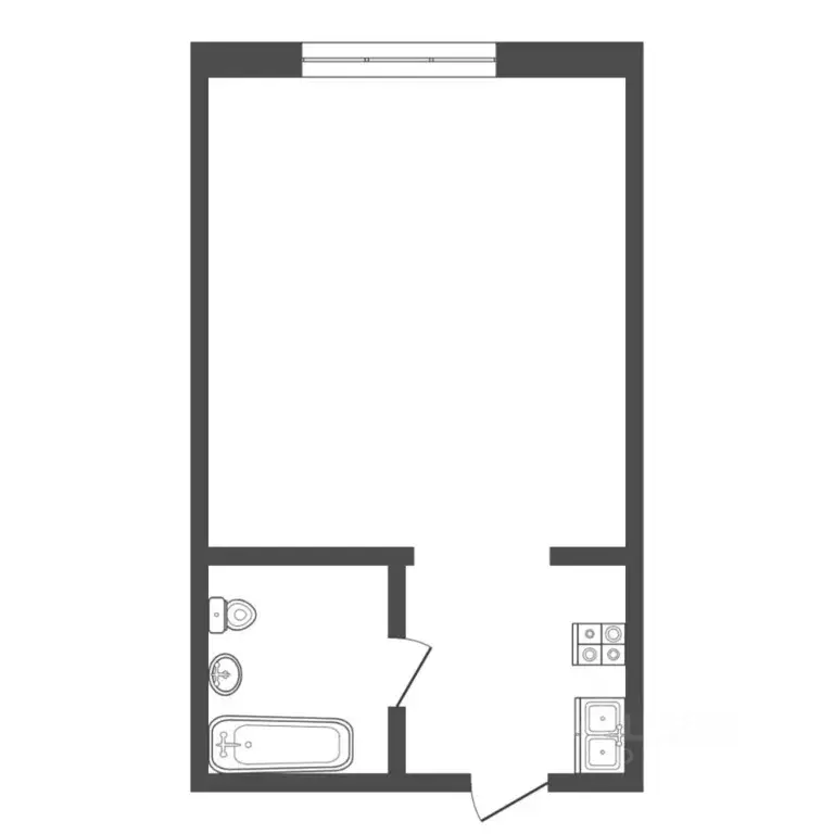 Студия Тюменская область, Тюмень ул. 30 лет Победы, 76 (16.4 м) - Фото 2