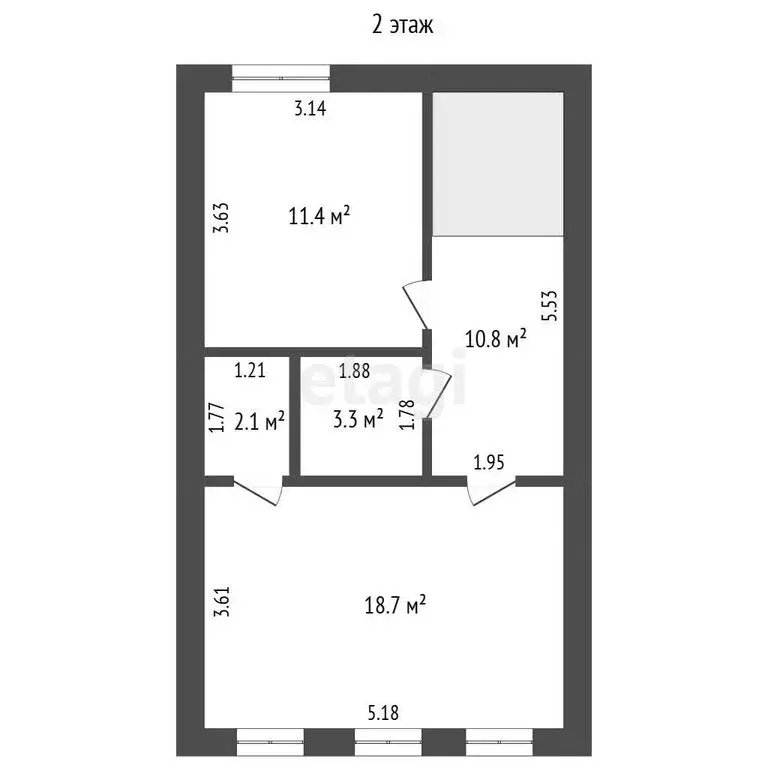 Дом в село Перевалово, Дорожная улица (125.2 м) - Фото 2