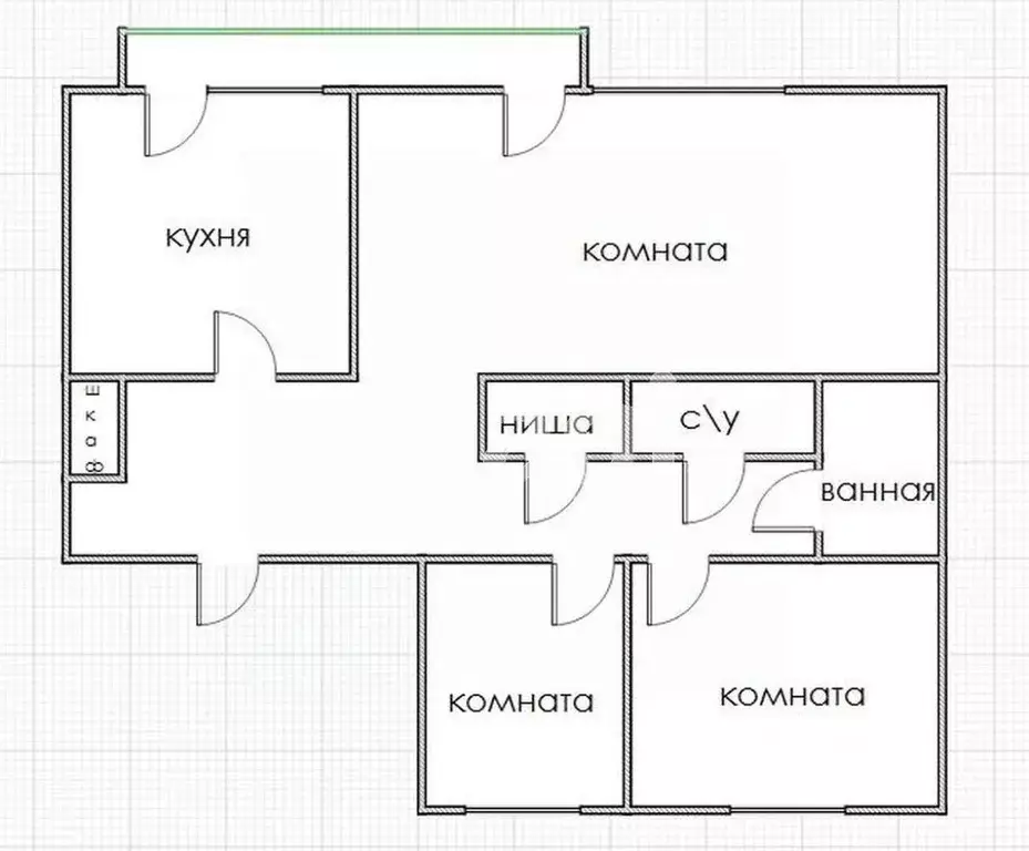 3-к кв. Приморский край, Владивосток Военное ш., 28 (86.0 м) - Фото 1