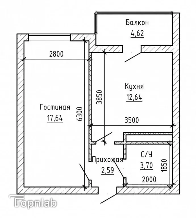 1-к кв. Кабардино-Балкария, Нальчик ул. Идарова (42.0 м) - Фото 2