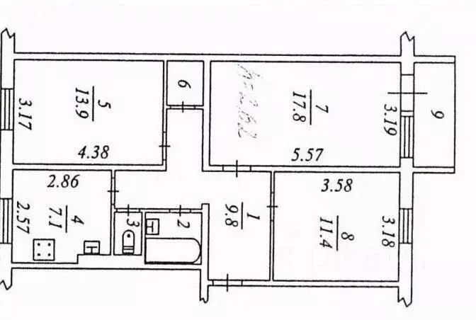 3-к кв. Ямало-Ненецкий АО, Ноябрьск ул. Ленина, 50 (67.0 м) - Фото 0