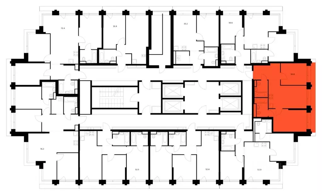 2-к кв. Москва ул. Маршала Прошлякова, 12к2с1 (50.8 м) - Фото 2