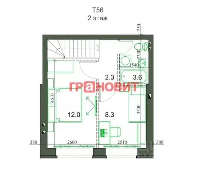 Таунхаус, 56.5 м - Фото 0