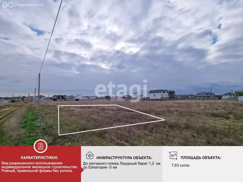 Участок в Уютное, Тенистая улица (7.63 м) - Фото 2