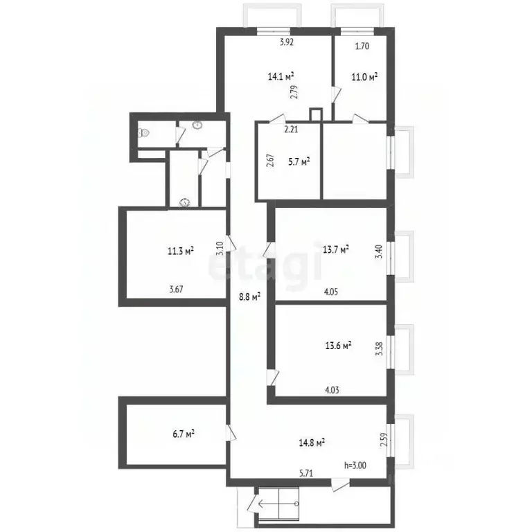 Помещение свободного назначения в Москва Рижский проезд, 13 (106 м) - Фото 2