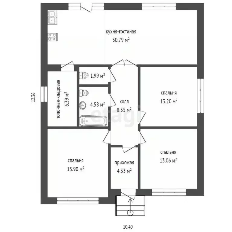 Дом в Ростовская область, Батайск ул. Сарматская (96 м) - Фото 2