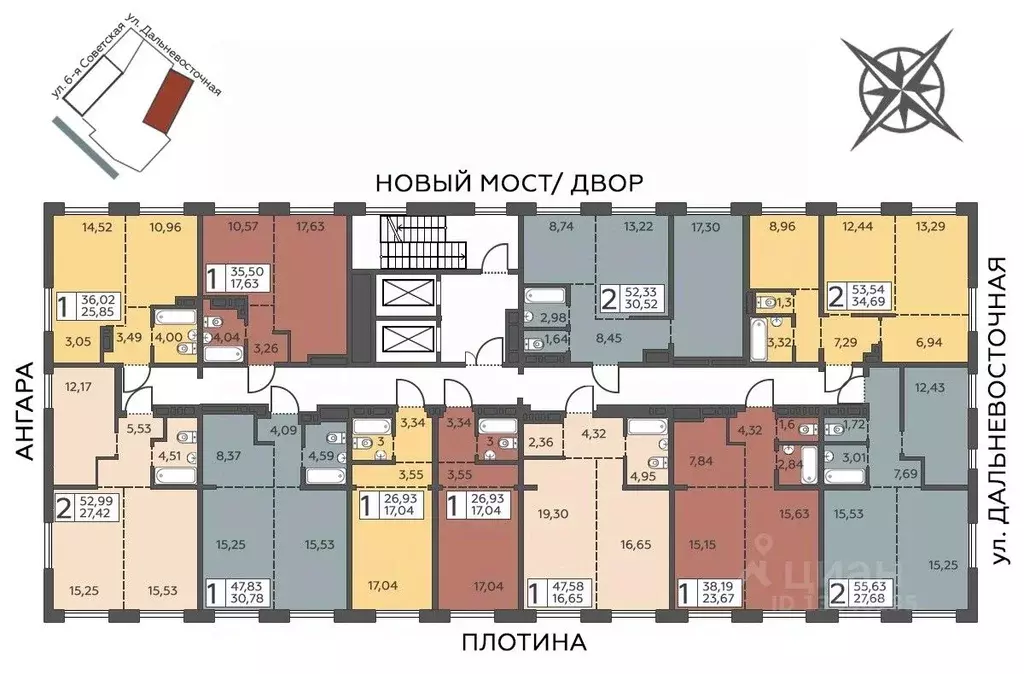 1-к кв. Иркутская область, Иркутск ул. 6-я Советская, 2 (35.5 м) - Фото 1