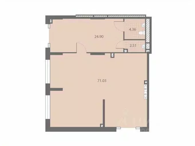 Помещение свободного назначения в Санкт-Петербург № 54 муниципальный ... - Фото 1