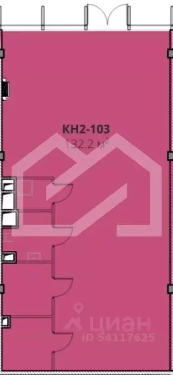 Торговая площадь в Москва ул. Матросская Тишина, 1АС72 (132 м) - Фото 2