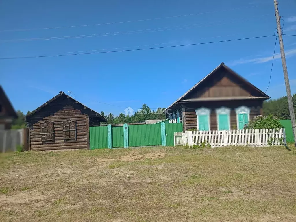 Дом в Бурятия, Баргузинский район, с. Макаринино (Башарово) ул. ... - Фото 1