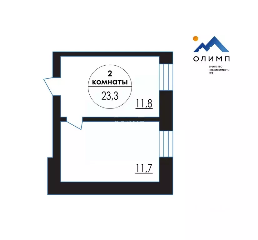 Комната Вологодская область, Вологда Полевая ул., 17 (23.3 м) - Фото 2