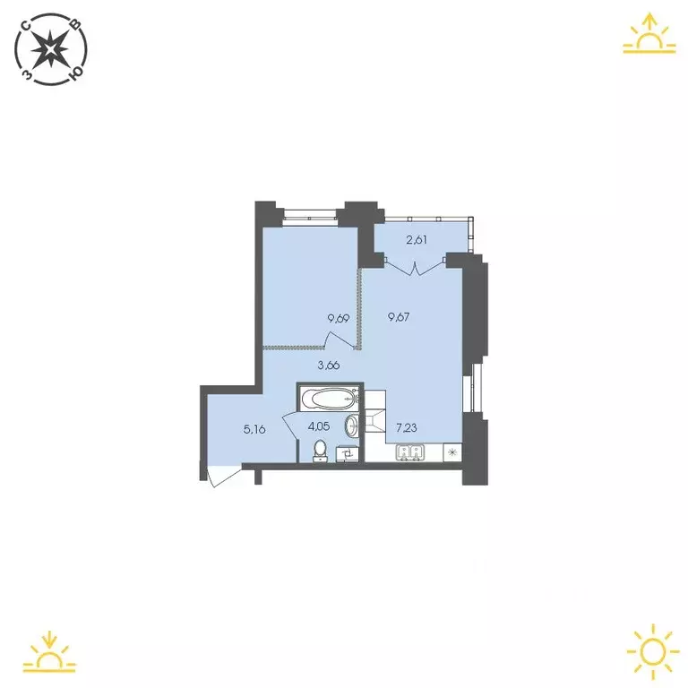 1-к кв. Иркутская область, Иркутск Энергетиков мкр,  (42.07 м) - Фото 0